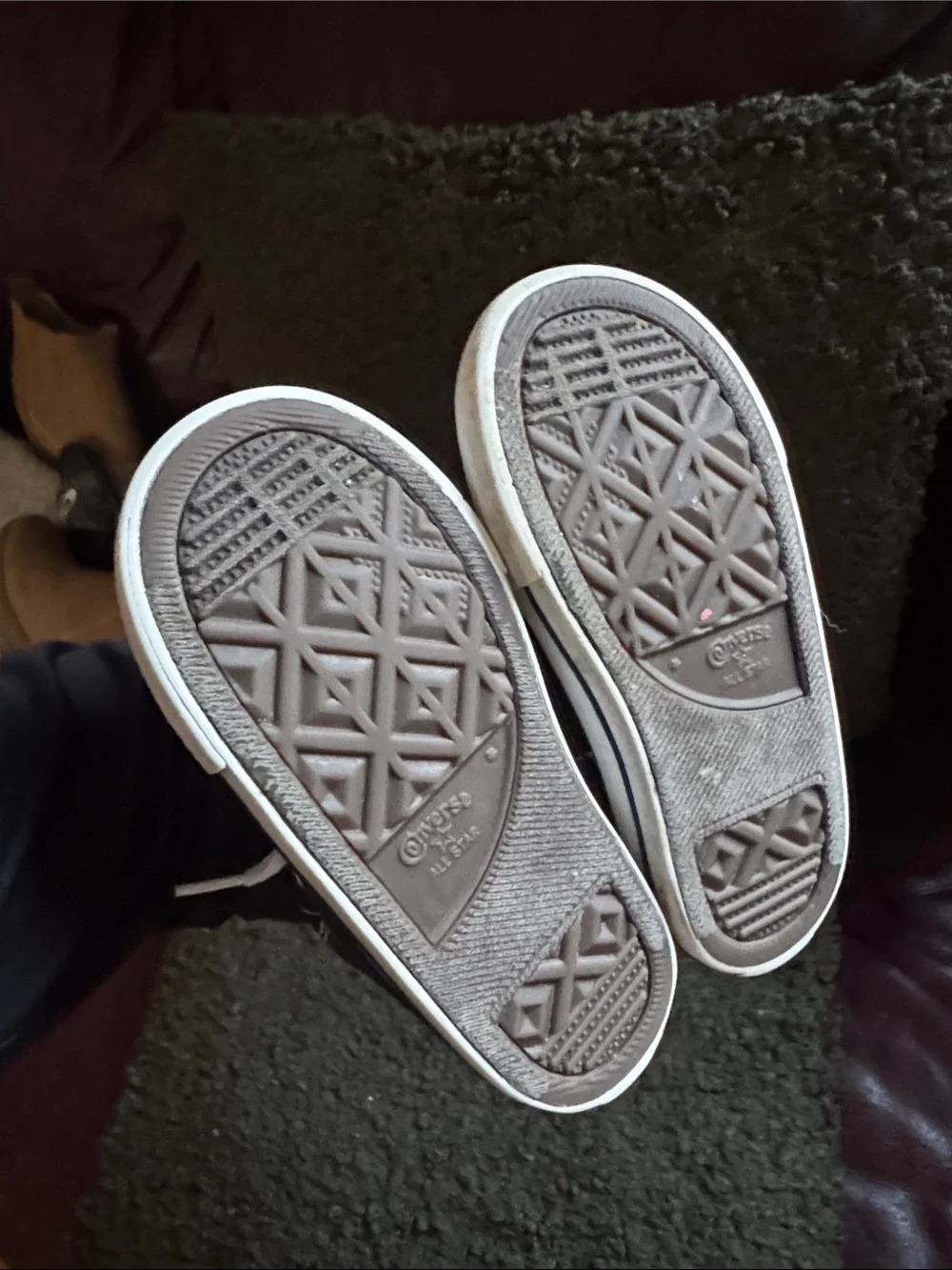 Converse Kids Black & White High-Top Sneakers 9c